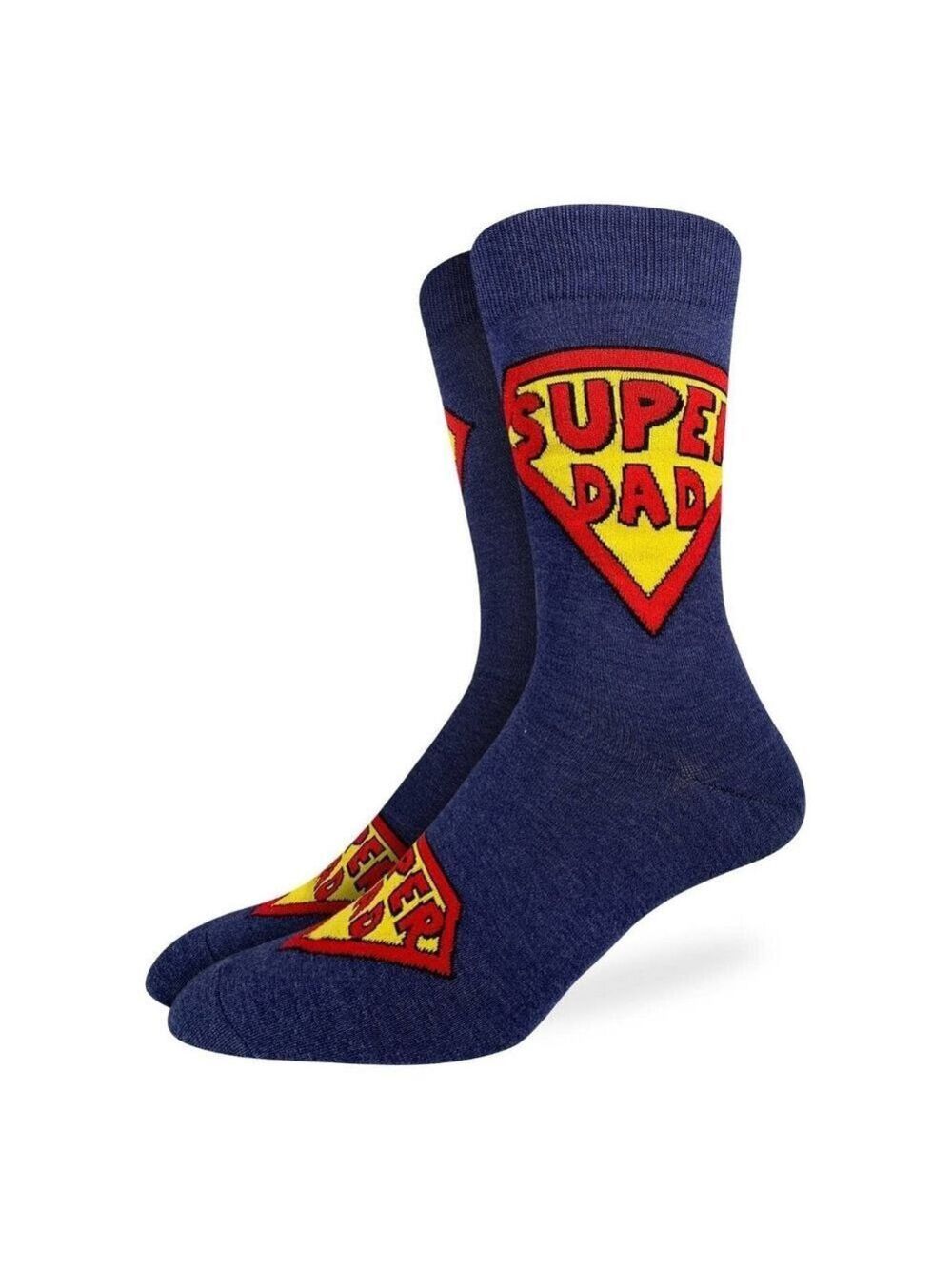 🇨🇦 Good Luck Sock Men's Super Dad Patterned Blue‎ Socks